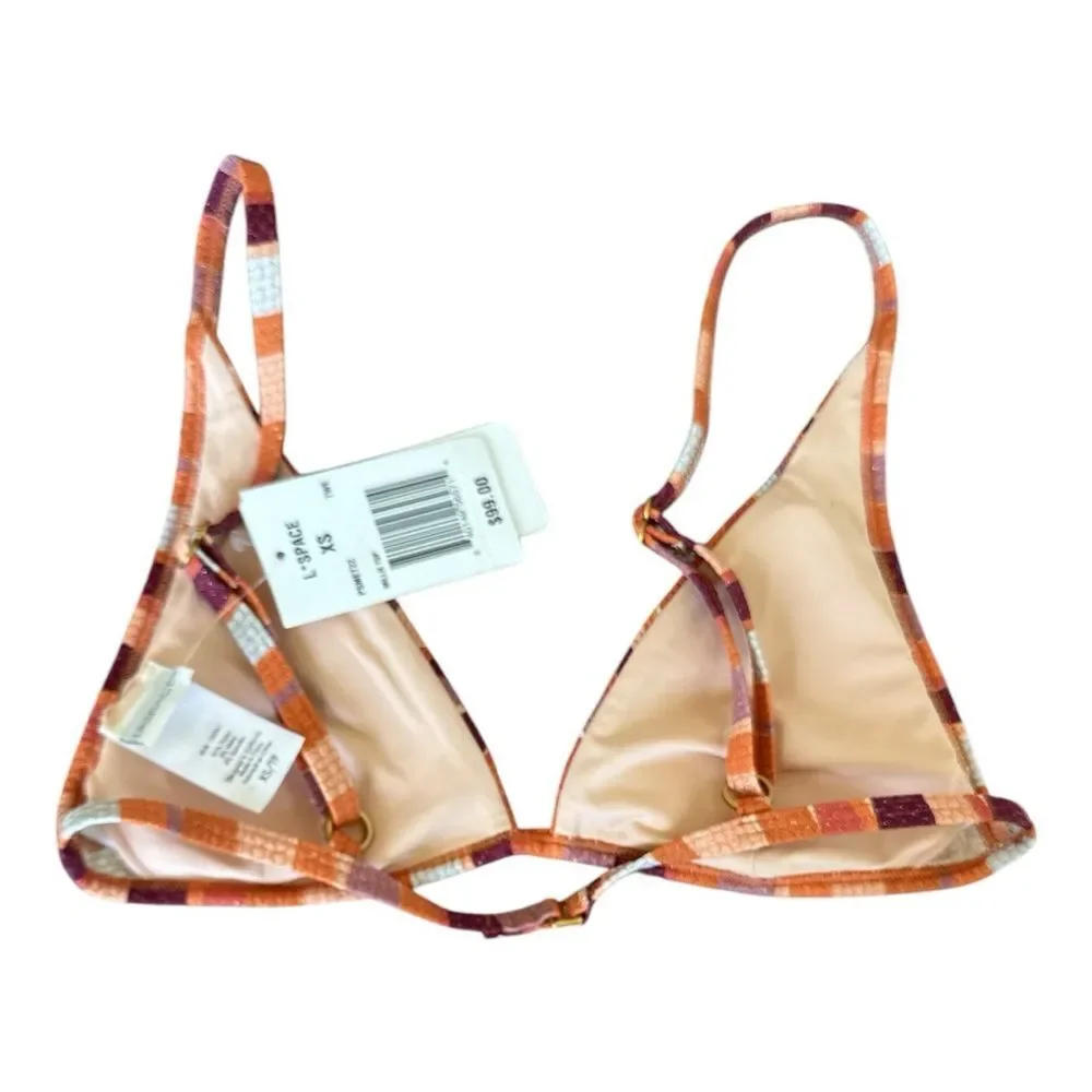 L*Space Multicolor Bikini Top Size XS NWT